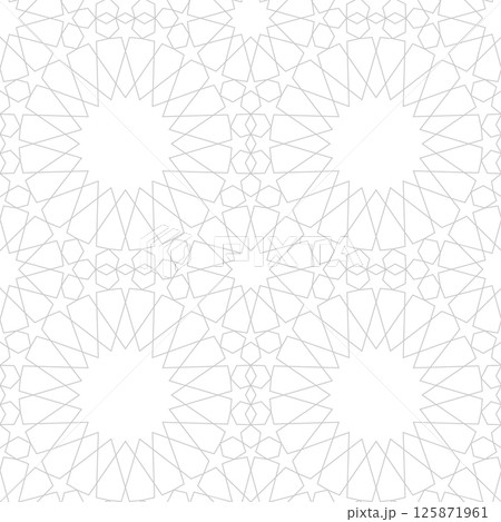 Islamic background with traditional style arabic. Seamless pattern for card, background, fabric or abstract design. Muslim ornament. 125871961