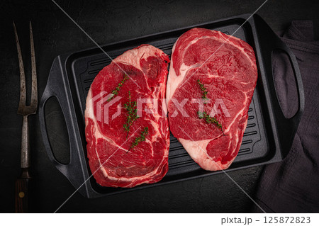 Raw beef steak Raw beef steak 125872823