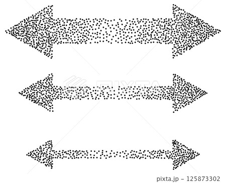 Dotted Double Arrows Set 125873302