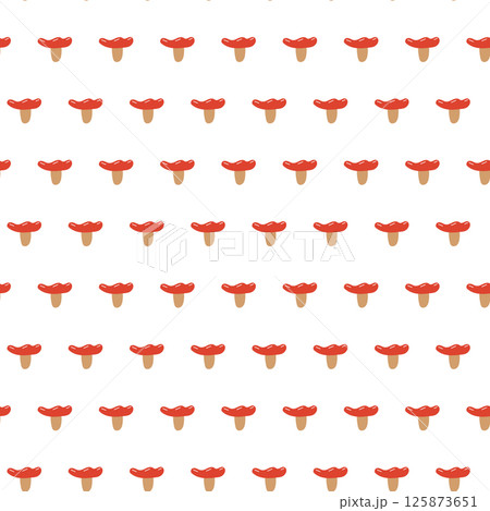 Red mushroom seamless pattern. Autumn pattern with small mushroom. 125873651