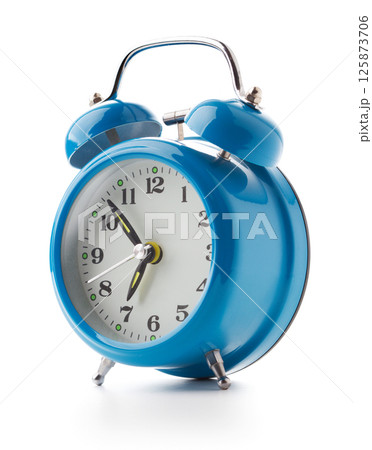 Alarm clock on white background Alarm clock on white background 125873706