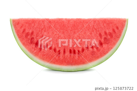 Slice of watermelon on white background 125873722