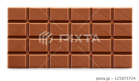 Chocolate bar on white Chocolate bar on white 125873724