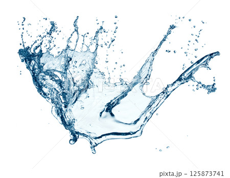 Water splash on white Water splash on white 125873741
