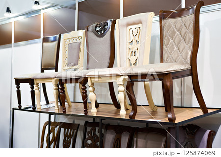 Chairs in furniture store Chairs in furniture store 125874069