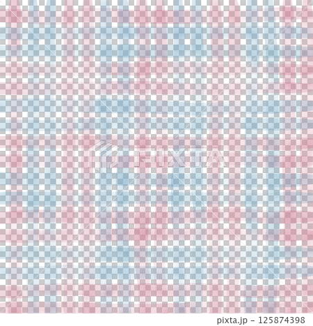 Baby Pink Blue Plaid Gingham Check Hand Drawn Background Pattern Overlay 125874398