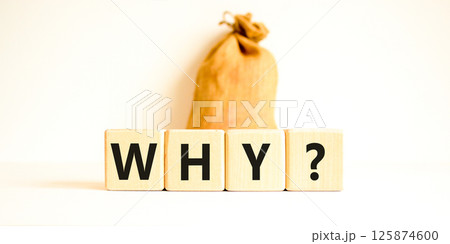 Why question symbol. Concept word Why question on beautiful wooden blocks. Beautiful canvas bag. Beautiful white table white background. Business, lifestyle, support why question concept. Copy space. Why question symbol. Concept word Why question on beautiful wooden blocks. Beautiful canvas bag. Beautiful white table white background. Business, lifestyle, support why question concept. Copy space. 125874600