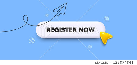 Register now search bar. Share plane line icon. Register now. Join today sign. Free subscribe symbol. Search button with 3d cursor. Vector Register now search bar. Share plane line icon. Register now. Join today sign. Free subscribe symbol. Search button with 3d cursor. Vector 125874841