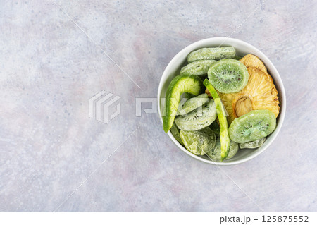 Homemade Colorful candied fruits. Homemade Colorful candied fruits. 125875552