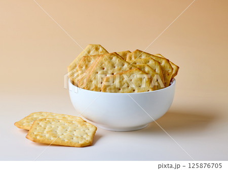 bowl of crackers bowl of crackers 125876705