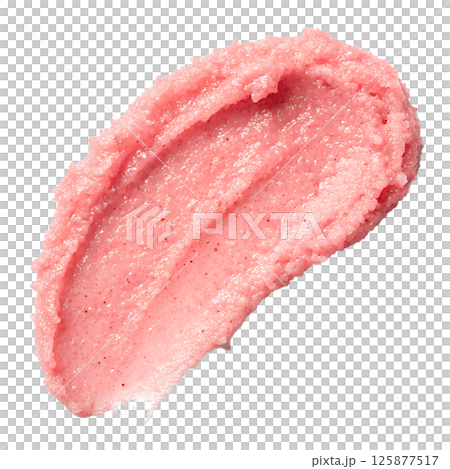 Natural body pink scrub swatch organic cosmetic product skincare product Natural body pink scrub swatch organic cosmetic product skincare product 125877517