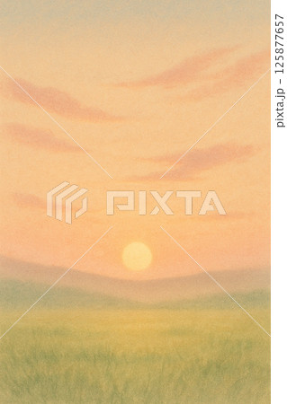 幻想的な草原のある風景 幻想的な草原のある風景 125877657