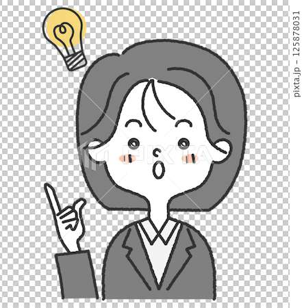 女員工穿西裝的勵志表達 125878031