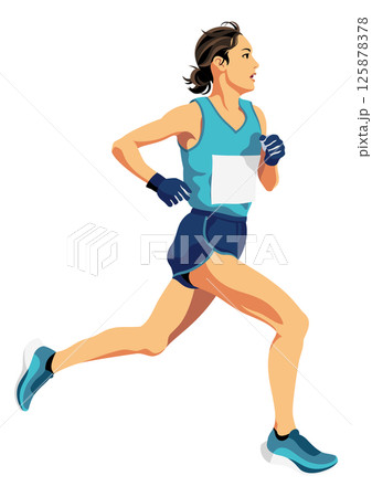 女子マラソンランナー 125878378