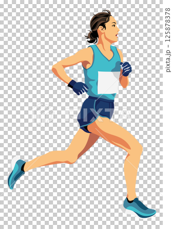 女子馬拉松選手 125878378