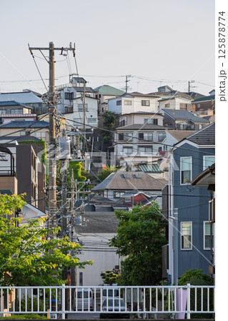 丘の斜面に建てられた住宅群 丘の斜面に建てられた住宅群 125878774