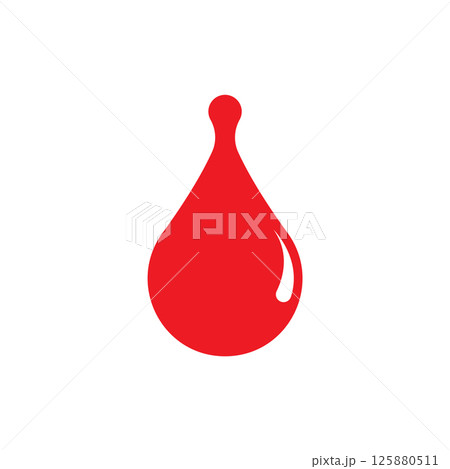 Blood ilustration logo Blood ilustration logo 125880511