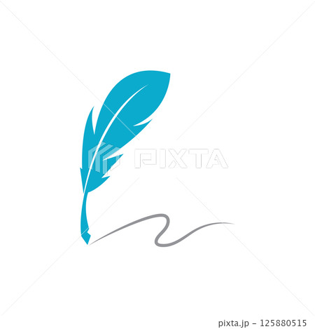 Feather logo icon 125880515
