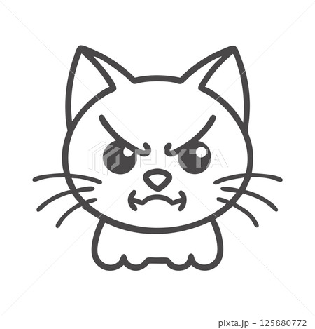 Angry Cat Silhouette Vector Icon Bold Mascot Logo for Sports Teams, Branding, and T-Shirt Design Graphics Angry Cat Silhouette Vector Icon Bold Mascot Logo for Sports Teams, Branding, and T-Shirt Design Graphics 125880772