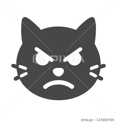 Angry Cat Silhouette Vector Icon Bold Mascot Logo for Sports Teams, Branding, and T-Shirt Design Graphics Angry Cat Silhouette Vector Icon Bold Mascot Logo for Sports Teams, Branding, and T-Shirt Design Graphics 125880780