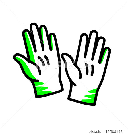 Medical Gloves Vector Illustration Icon High-Quality, Detailed Design for Health and Safety Applications Medical Gloves Vector Illustration Icon High-Quality, Detailed Design for Health and Safety Applications 125881424
