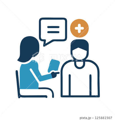 Professional Nursing Station Icon Vector Organized Medical Equipment and Nursing Environment Illustration 125881507