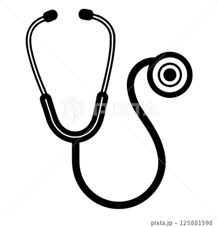 Stethoscope Icon Vector Illustration for Medical and Healthcare Designs 125881598