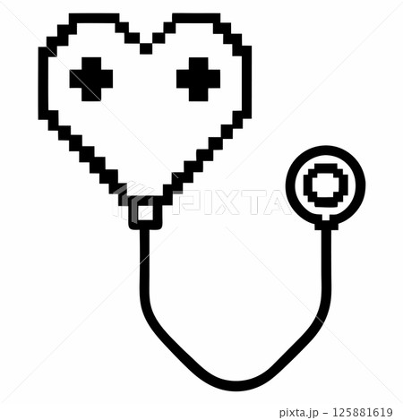 Stethoscope Icon Vector Illustration for Medical and Healthcare Designs 125881619