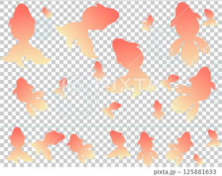 Cool goldfish material set 125881633