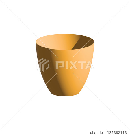 orange plastic mug 3d render orange plastic mug 3d render 125882118