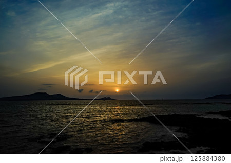<五島の風景>夜明けの富江キャンプ村 <五島の風景>夜明けの富江キャンプ村 125884380