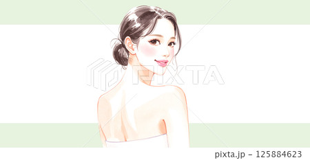 女性・女の子のイラスト素材 125884623