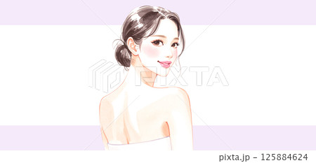 女性・女の子のイラスト素材 125884624