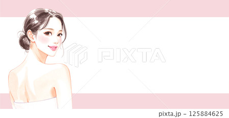 女性・女の子のイラスト素材 125884625