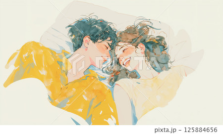 笑い合う恋人 笑い合う恋人 125884656