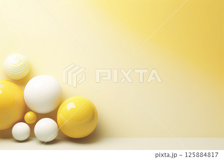 ビー玉の散らばる背景素材 ビー玉の散らばる背景素材 125884817