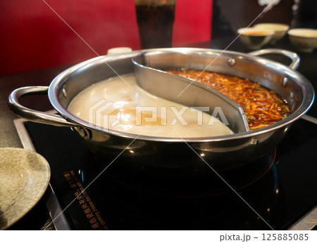 Shabu Shabu Sukiyaki, Mala Hotpot, Japanese and Chinese food. Shabu Shabu Sukiyaki, Mala Hotpot, Japanese and Chinese food. 125885085