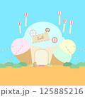 アイスの店のイラスト 125885216