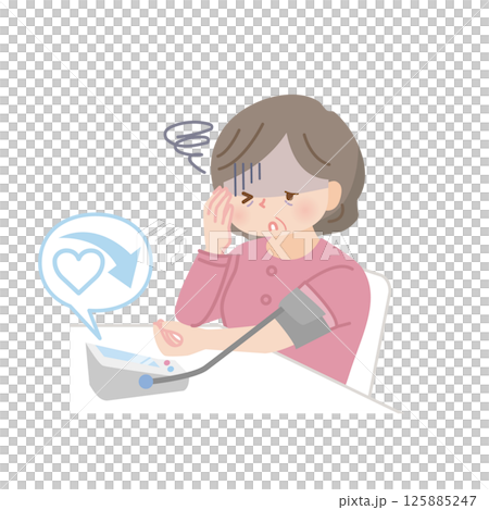 肥胖中年婦女測量血壓_低血壓 125885247