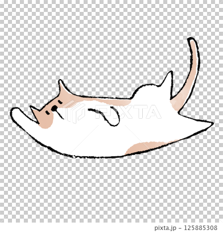 Cat illustration: Playing 125885308