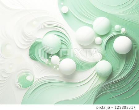 ビー玉の散らばる背景素材 ビー玉の散らばる背景素材 125885317