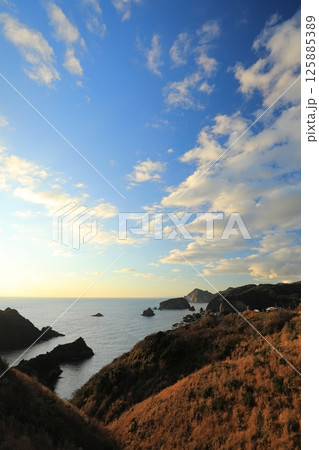 ユウスゲ公園から眺める夕焼け空（日本 静岡県下田市） 125885389