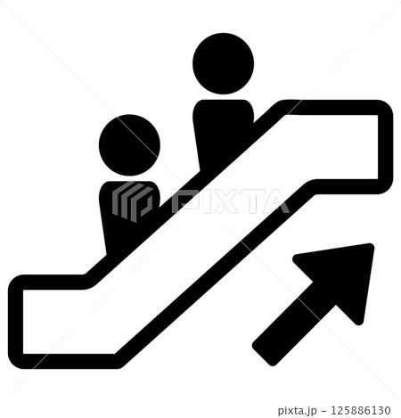エスカレーター アイコン 上り エスカレーター アイコン 上り 125886130