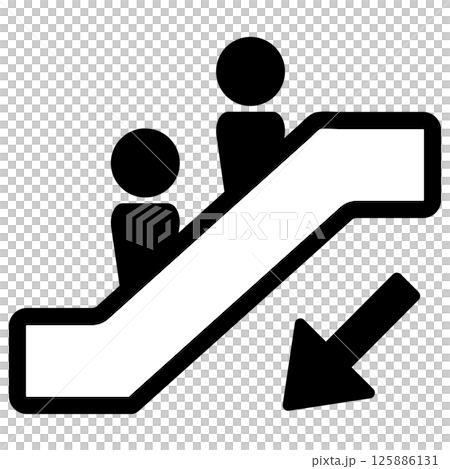 Escalator icon down 125886131