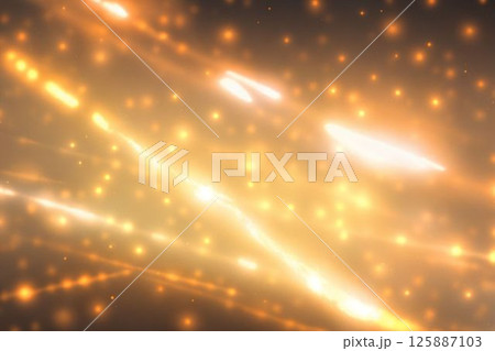 黄金色に輝く光の渦 125887103