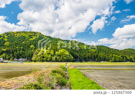 湖北地方余呉町の田園風景 滋賀県長浜市 湖北地方余呉町の田園風景 滋賀県長浜市 125887300