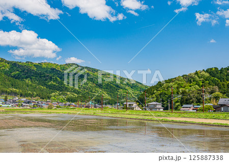 湖北地方余呉町の田園風景 滋賀県長浜市 湖北地方余呉町の田園風景 滋賀県長浜市 125887338