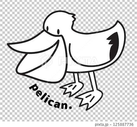 張開嘴巴的鵜鶘 125887736