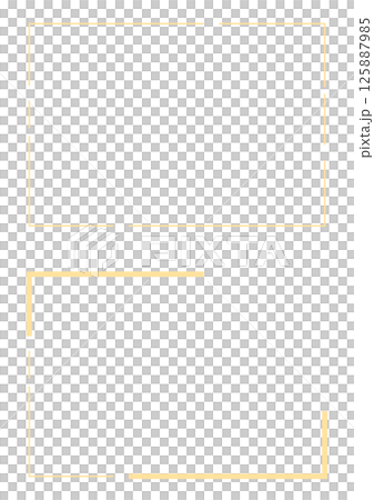 Yellow simple chopped square frames set Yellow simple chopped square frames set 125887985