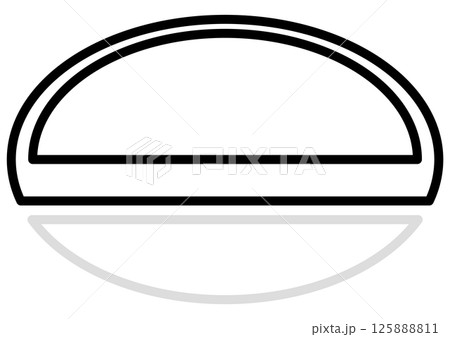 モノクロの楕円のフレーム背景 モノクロの楕円のフレーム背景 125888811